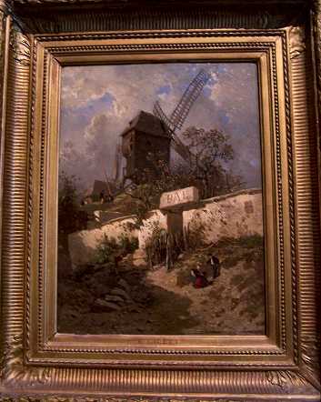 Le Moulin de la Galette a Montmartre by Eugene Ciceri (1813 - 1890)