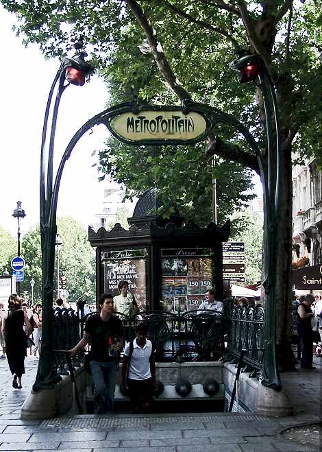 Metro entrance by Hector Guimard